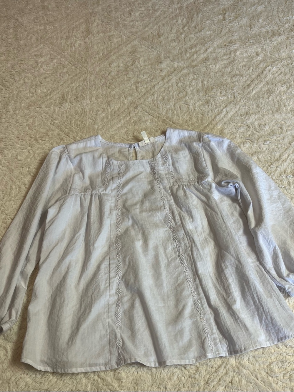 Self Esteem White Girls' Peasant Blouse